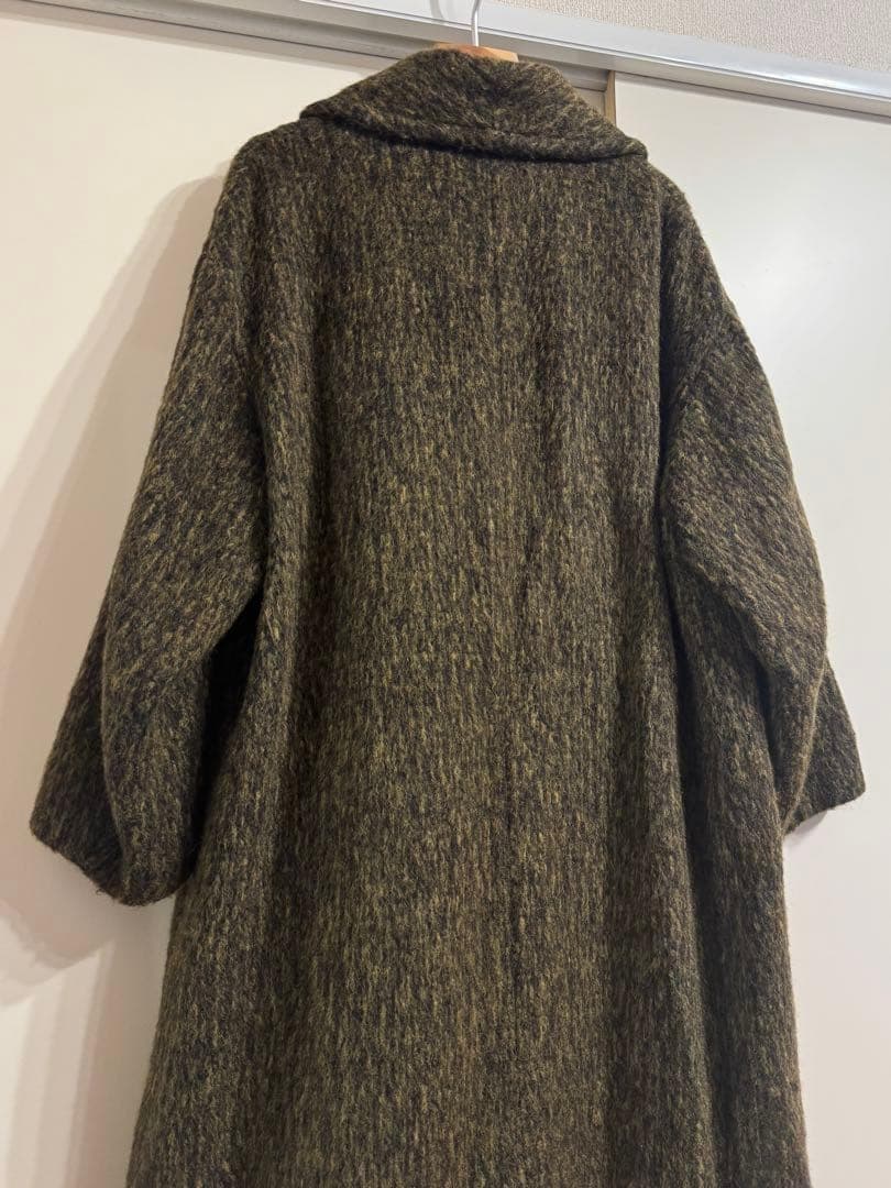極美品＊CLANE MIX SHAGGY LADY COAT ロングコート