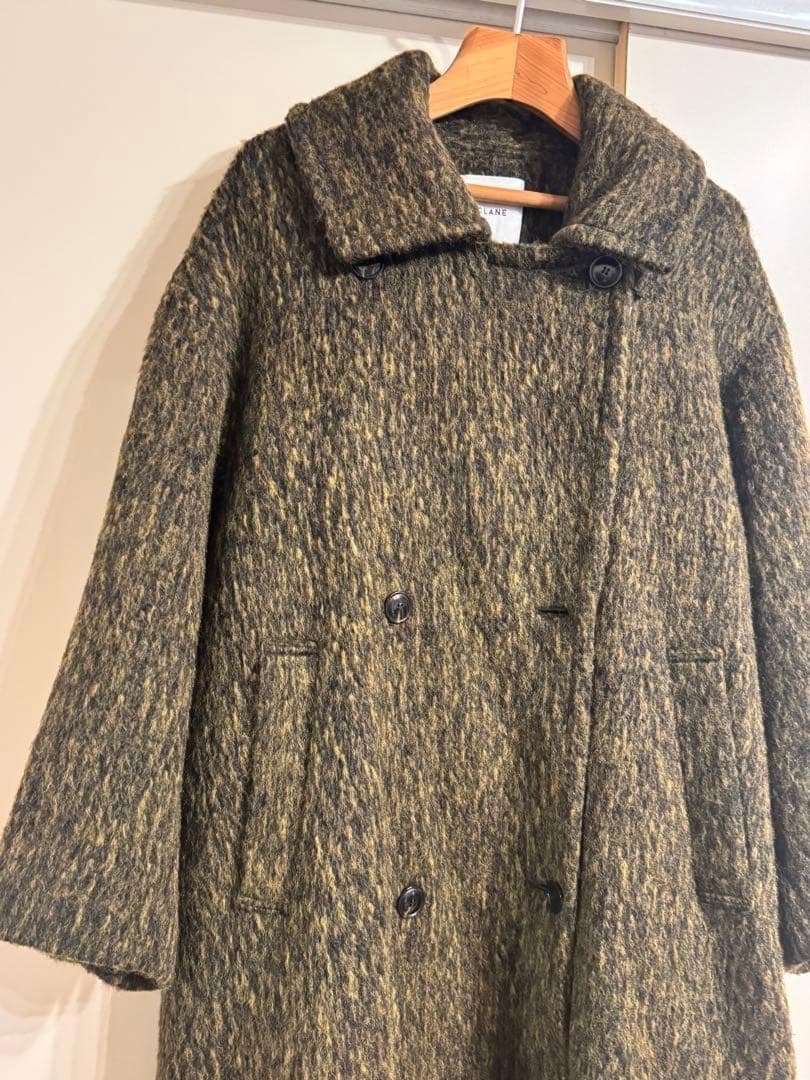 極美品＊CLANE MIX SHAGGY LADY COAT ロングコート
