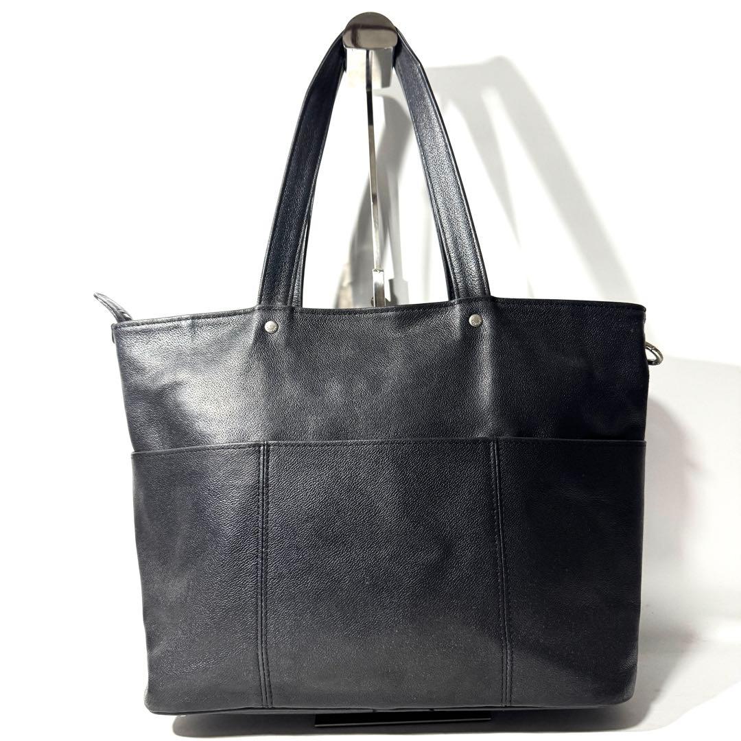 PORTER ポーター LINK レザートートバッグ A4収納可 黒 Sサイズ