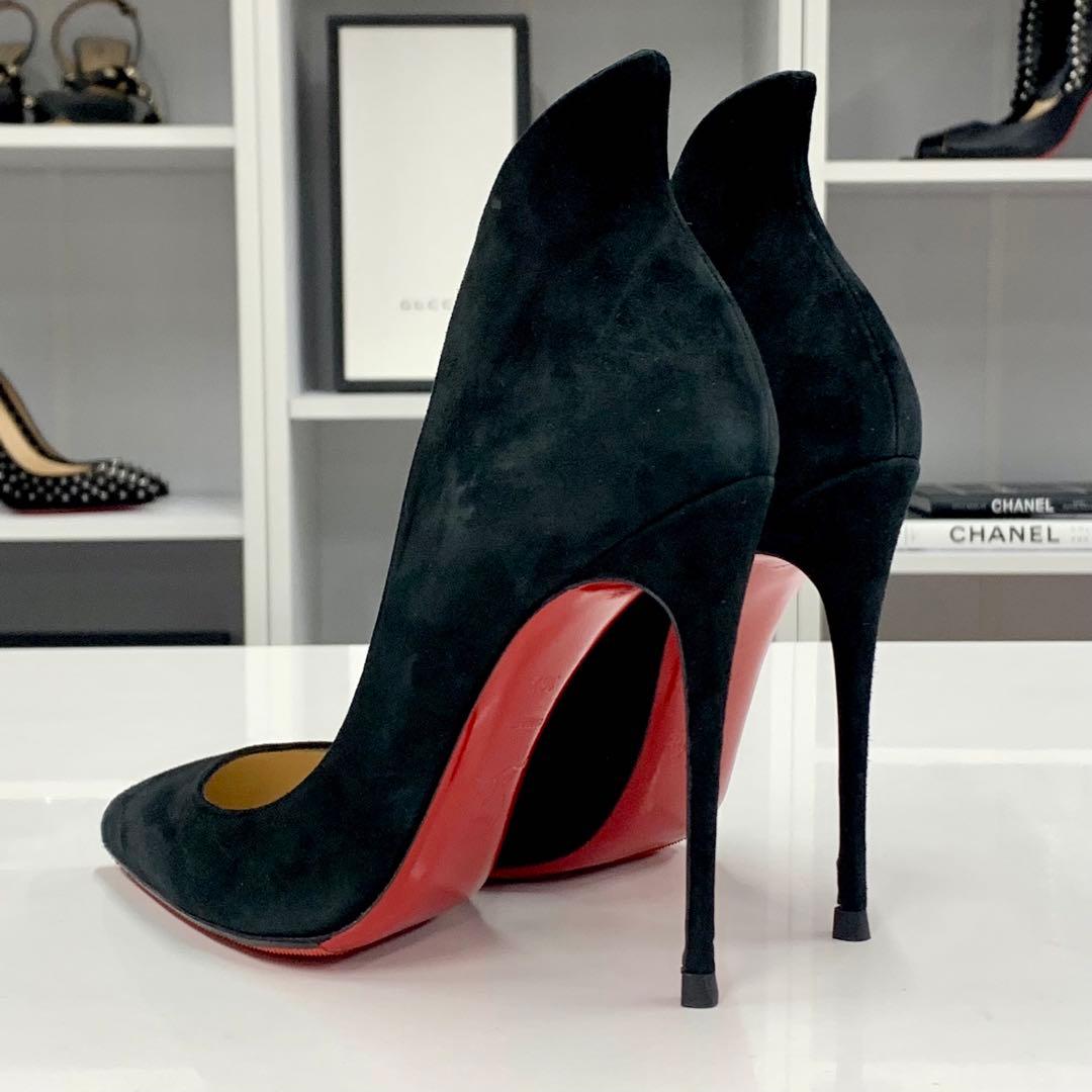 クリスチャンルブタン スエード パンプス ブラック