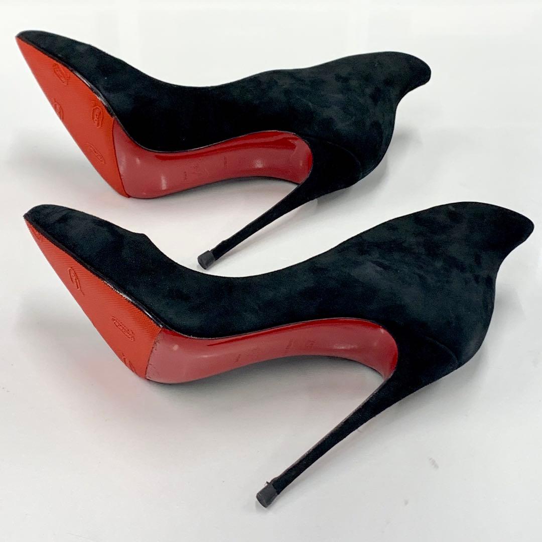 クリスチャンルブタン スエード パンプス ブラック