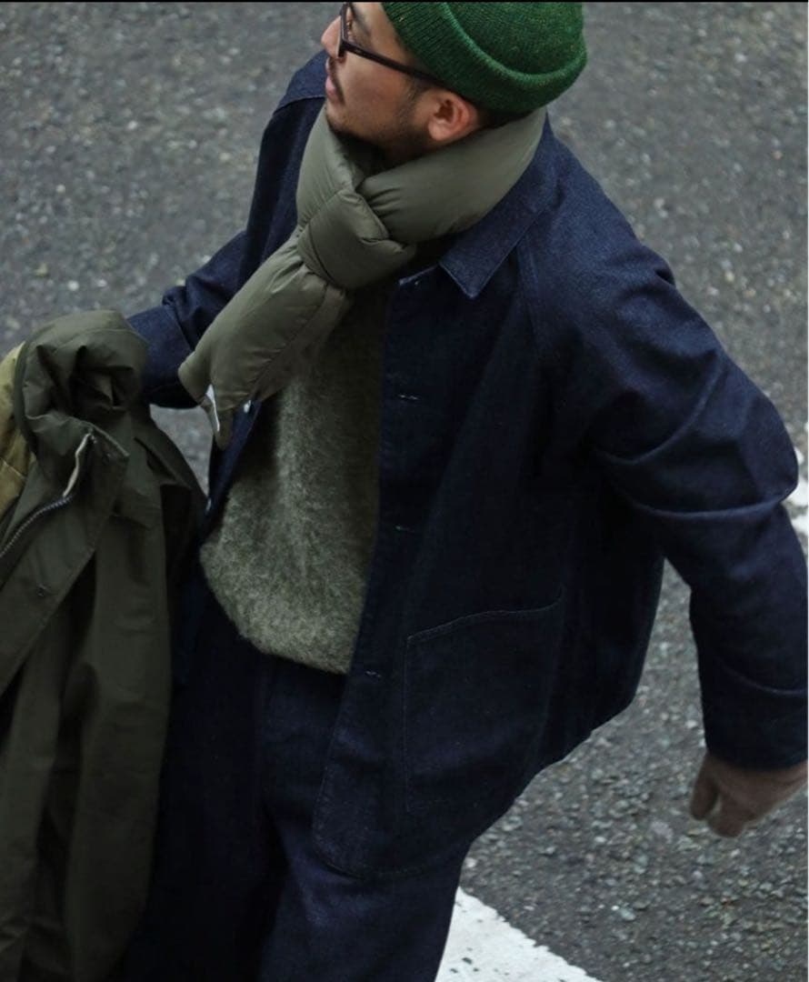 nanamica ナナミカ ダウンマフラー カーキ SUKF250 新品