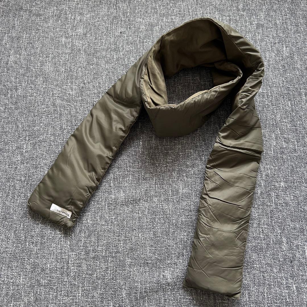 nanamica ナナミカ ダウンマフラー カーキ SUKF250 新品