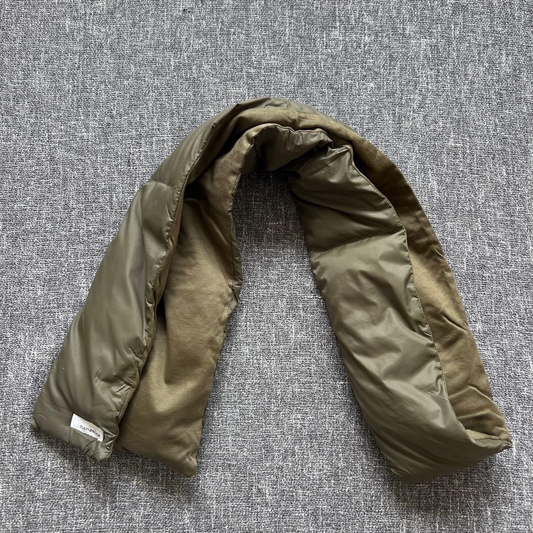 nanamica ナナミカ ダウンマフラー カーキ SUKF250 新品
