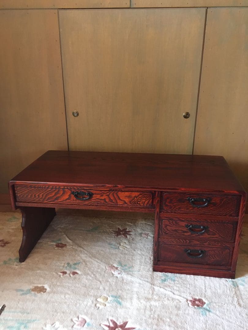 昭和　レトロ　松本伝統 指物工芸家具 文机 民芸