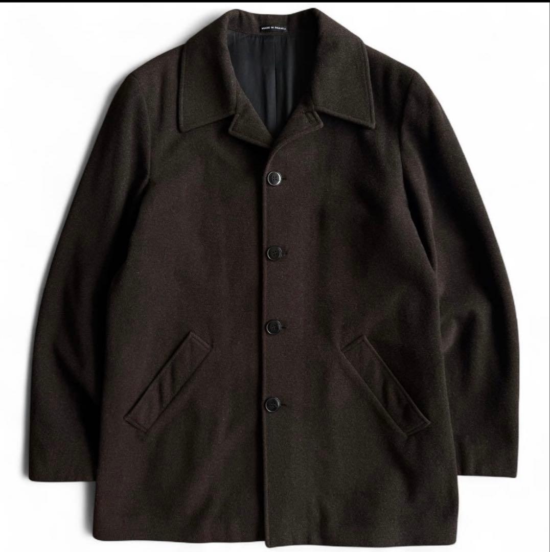 【希少】フランス製 agnes bアニエスベー ウールコート ダークブラウン 2