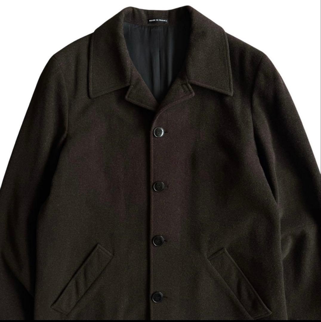 【希少】フランス製 agnes bアニエスベー ウールコート ダークブラウン 2
