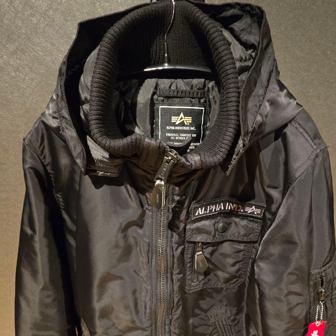 美品　ALPHA INDUSTRIES　アルファ　ミリタリージャケット　XL　黒