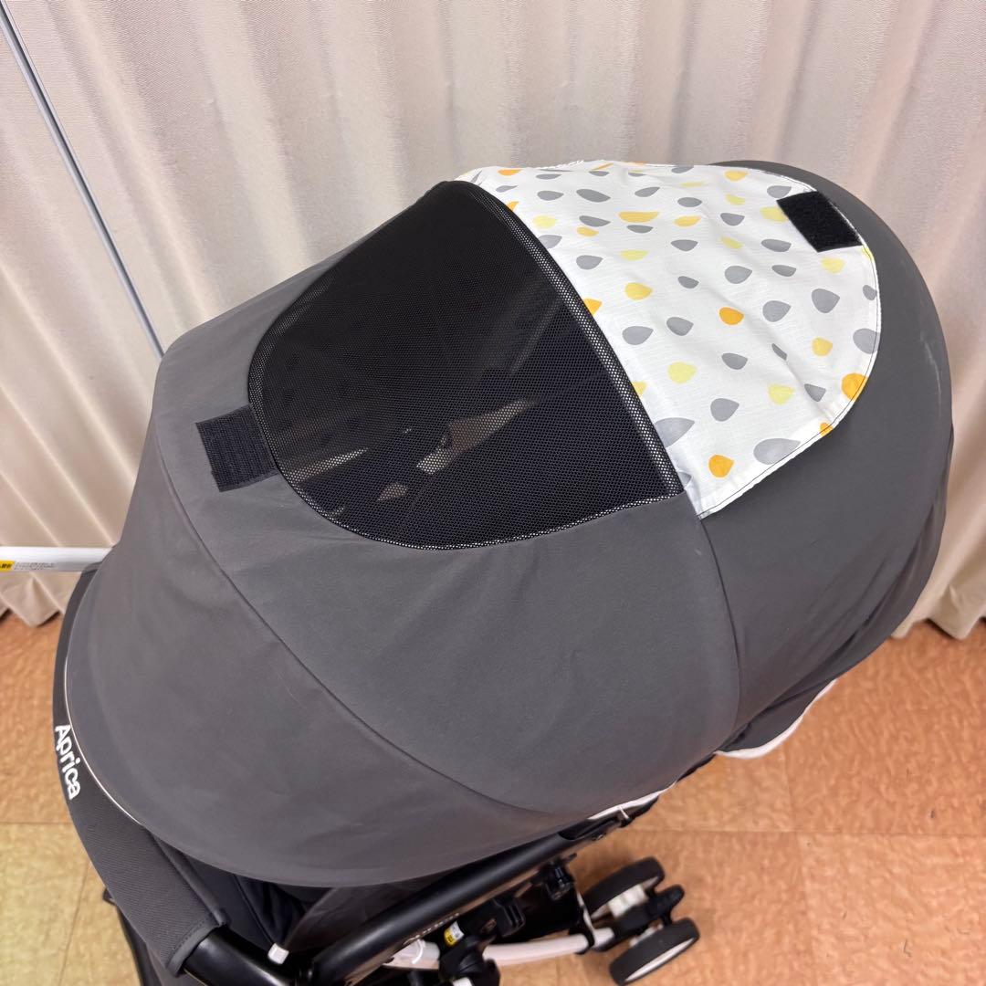 クリーニング済　☆綺麗☆　アップリカ　カルーンエアー　ハイシート　グレー