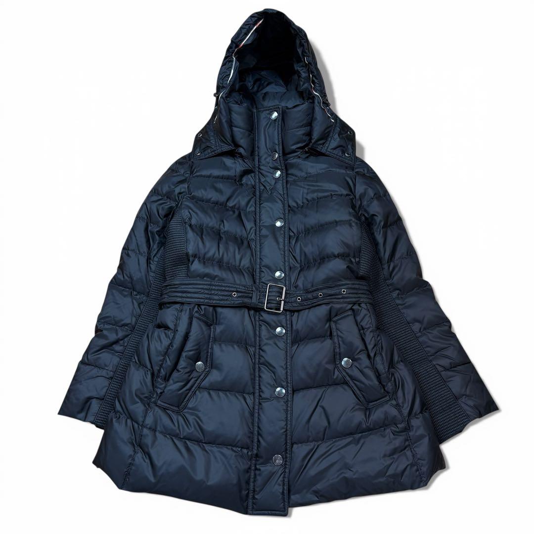 極美品 バーバリーロンドン ベルテッドダウンジャケット メガチェック サイズ44