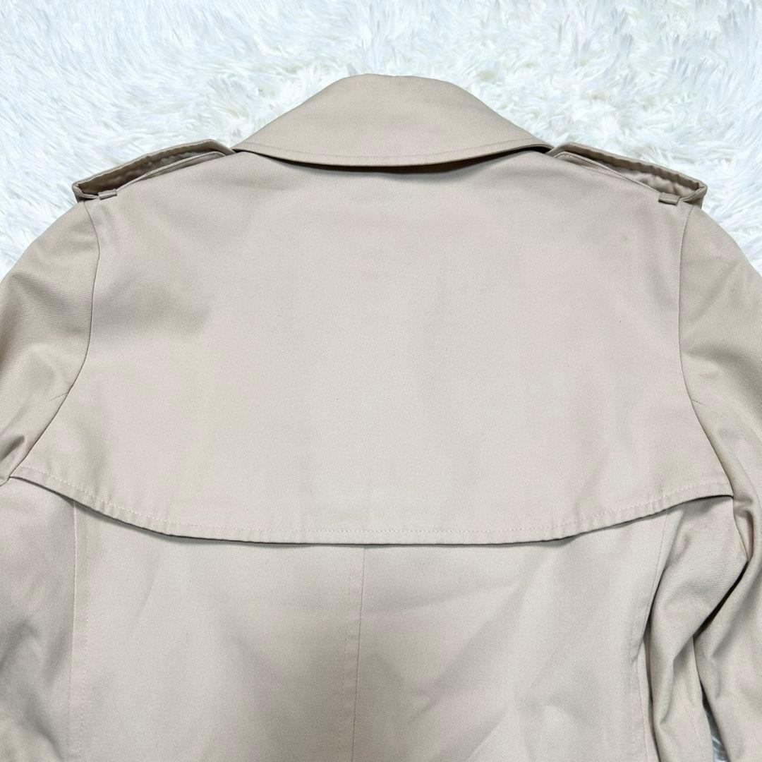 【美品】バーバリー トレンチコート メガチェック ベルト付き ベージュ 150