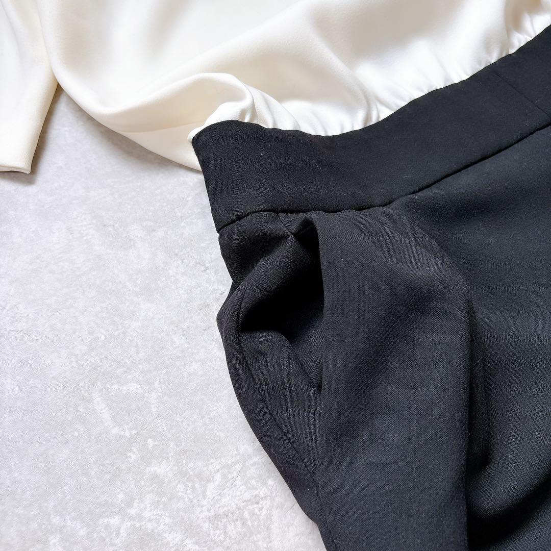 美品✨YOKOCHAN オールインワン　サロペット　ジャンプスーツ　半袖　白　黒