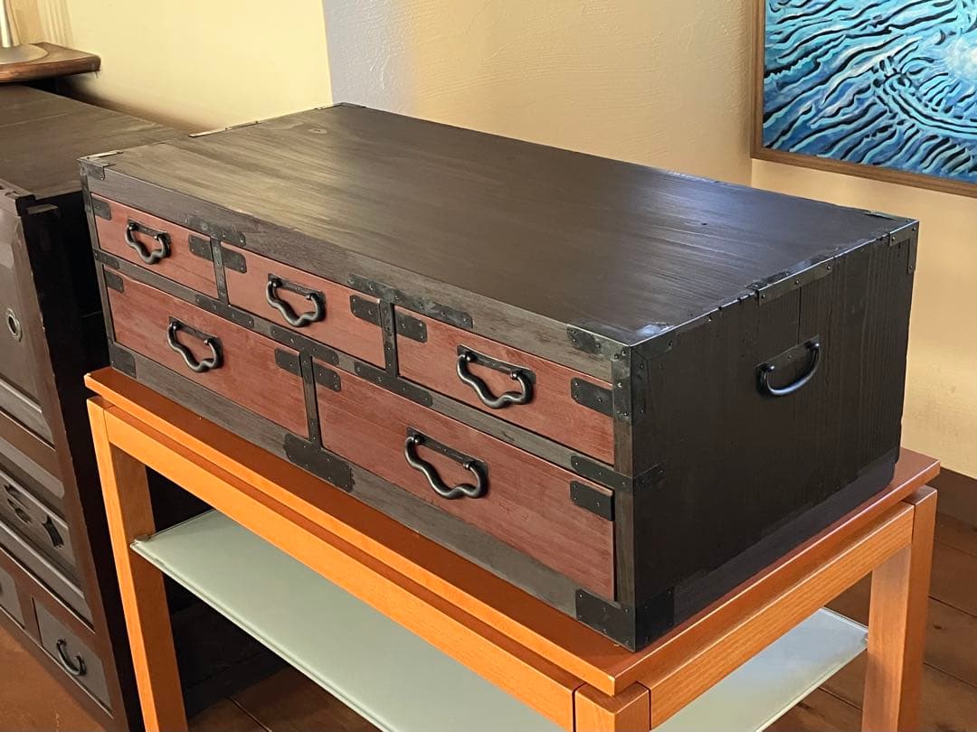 和箪笥 時代箪笥 ローボード 木製たんす引き出し テレビ台 アンティーク 古道具