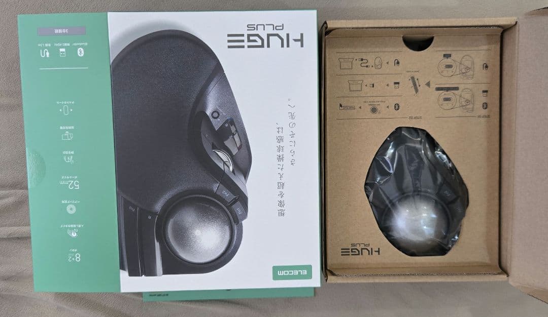 HUGE PLUS ワイヤレストラックボール[10ボタン/ベアリング]