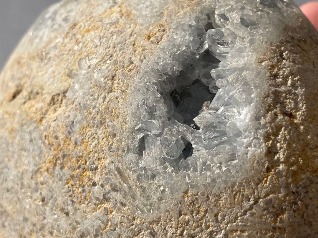 セレスタイト　原石　虹入　天然石　特大♡ キラキラつやつや