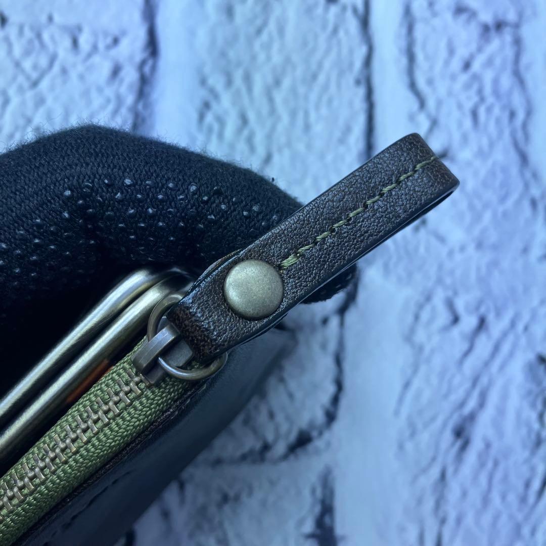 未使用級✨ダコタ ピチカート がま口 L字ファスナー 本革 レザー 二つ折り財布