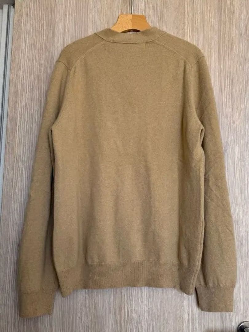 John　プレイ コムデギャルソン ベージュカーディガン XL