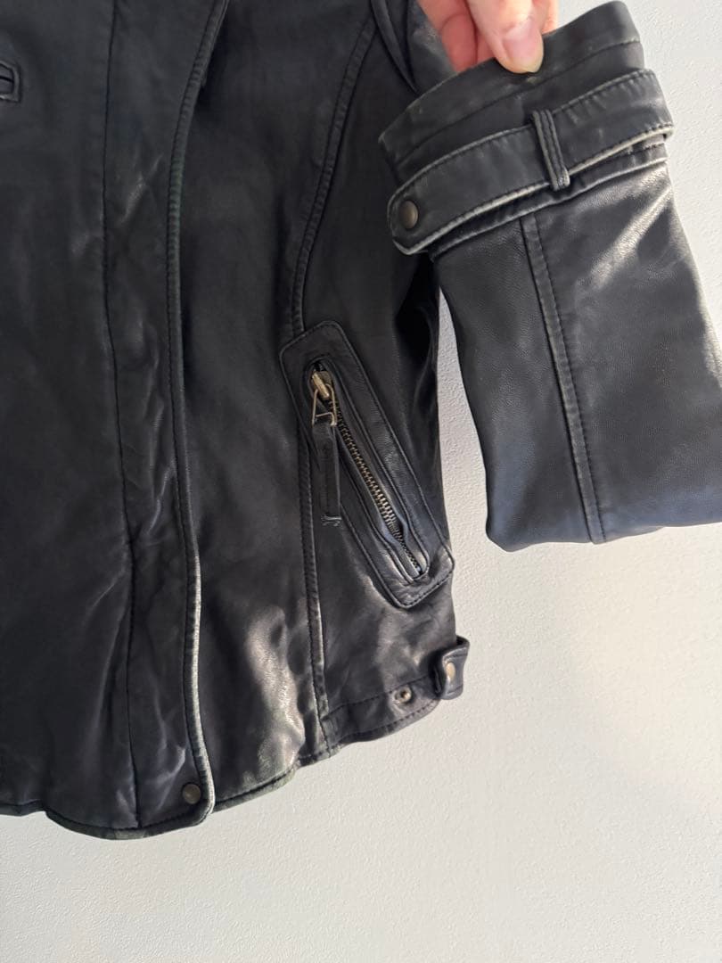 00s archive 韓国製 レザー ライダースジャケットy2k