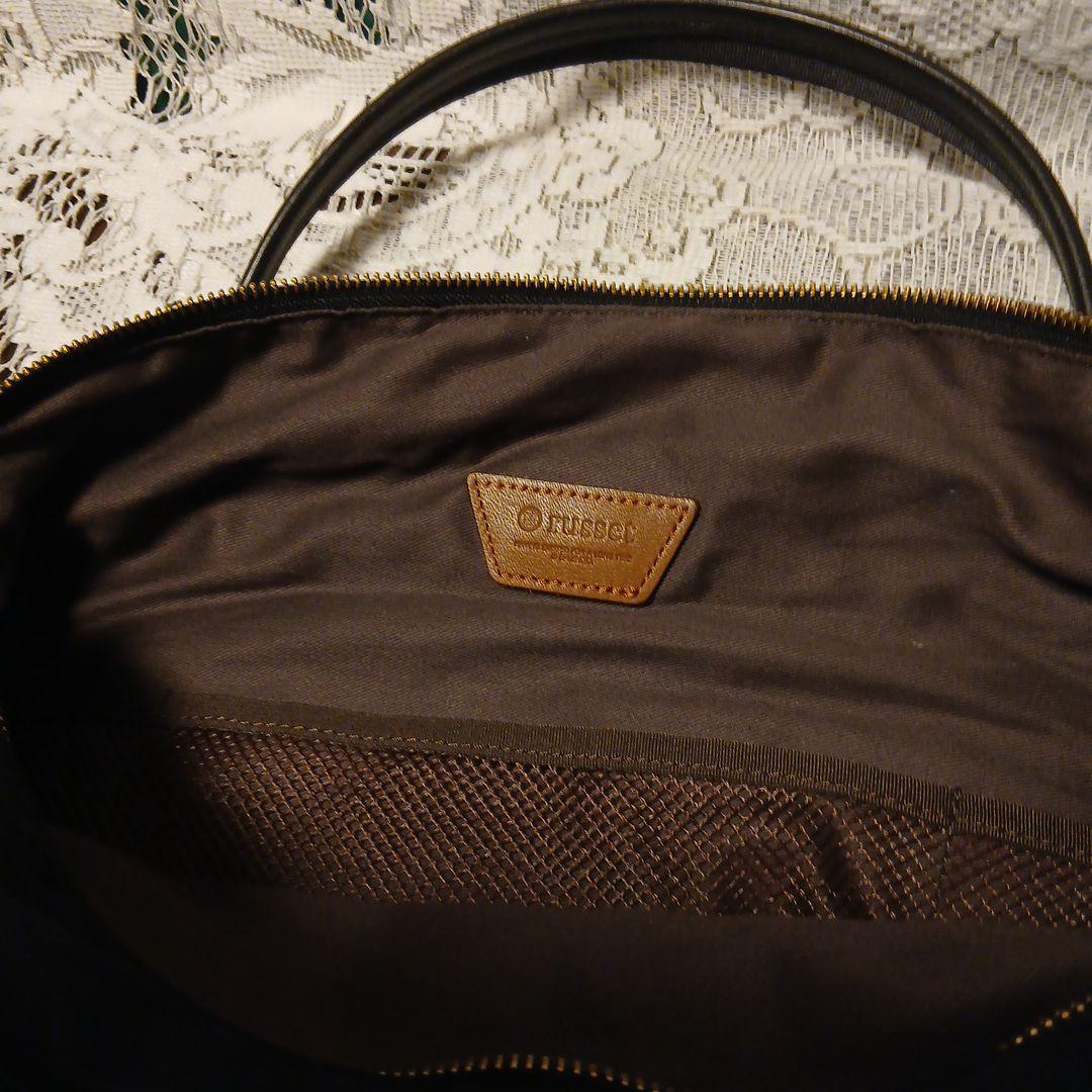 russet ラシット　ボストンバッグ　ネイビー　美品