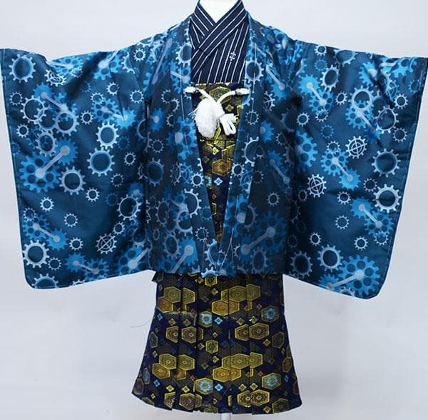 七五三 五歳 男児 羽織袴フルセット おりびと お仕立て無料 NO35114