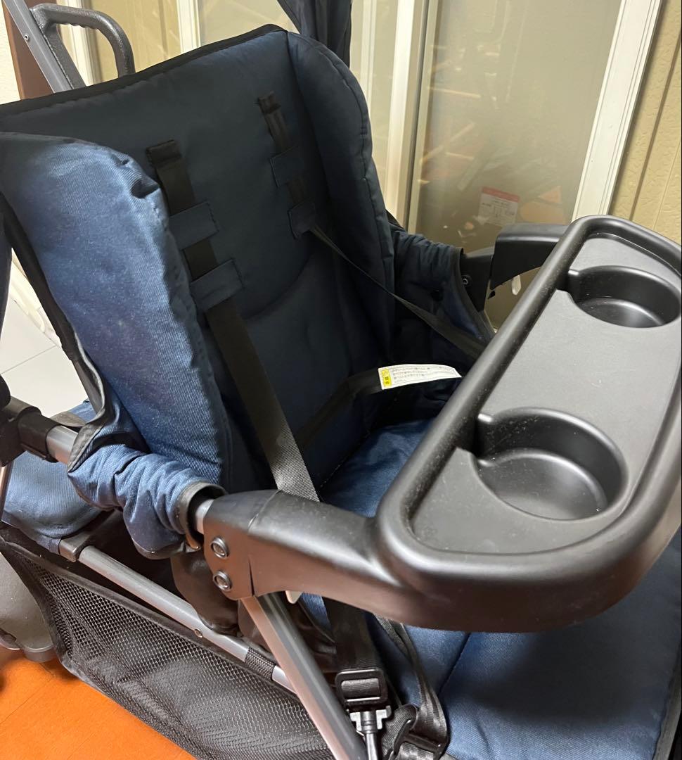 カトージ ベビーカー 二人でゴー ネイビー　二人乗りベビーカー