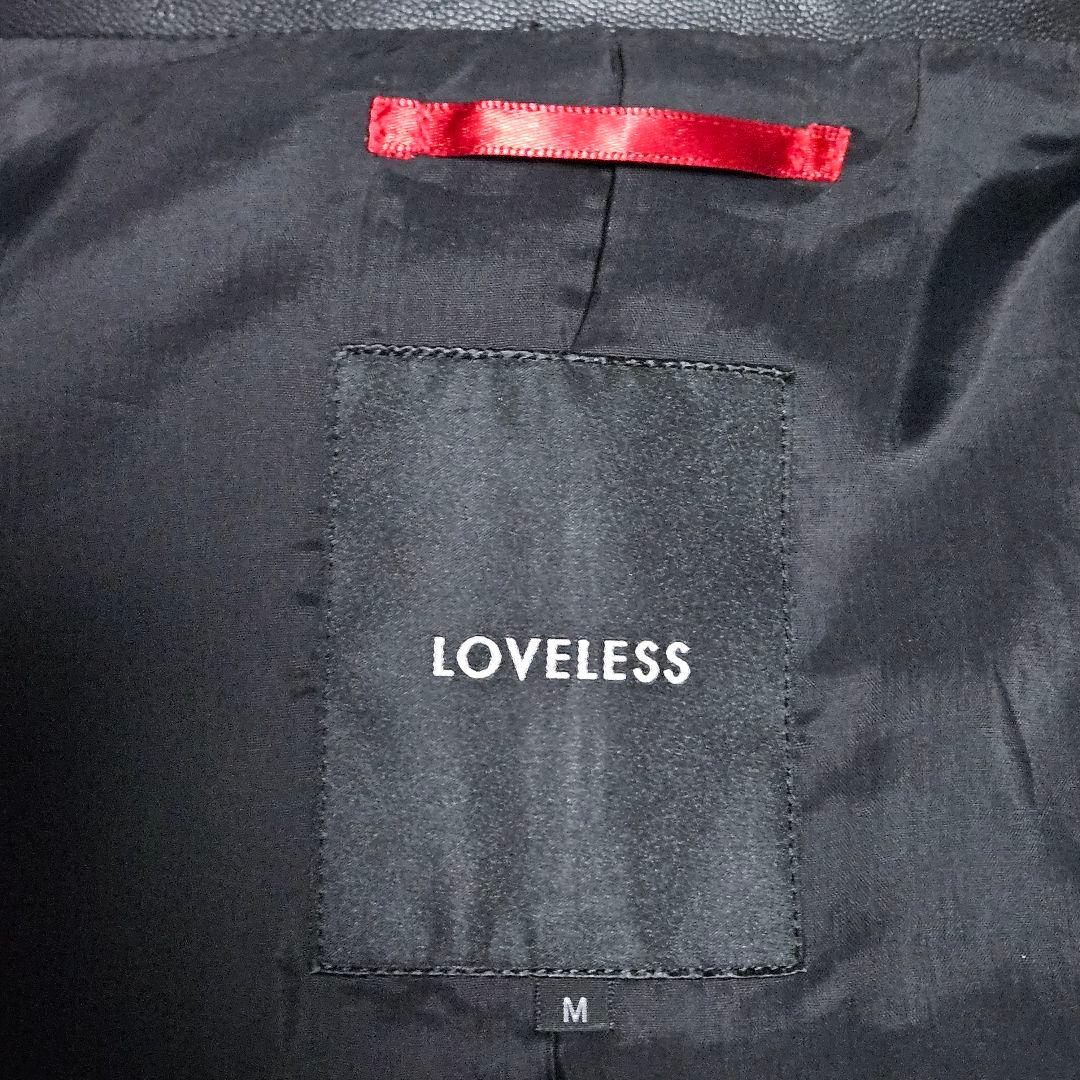【2024年モデル】 LOVELESS シングルレザーライダース M ブラック