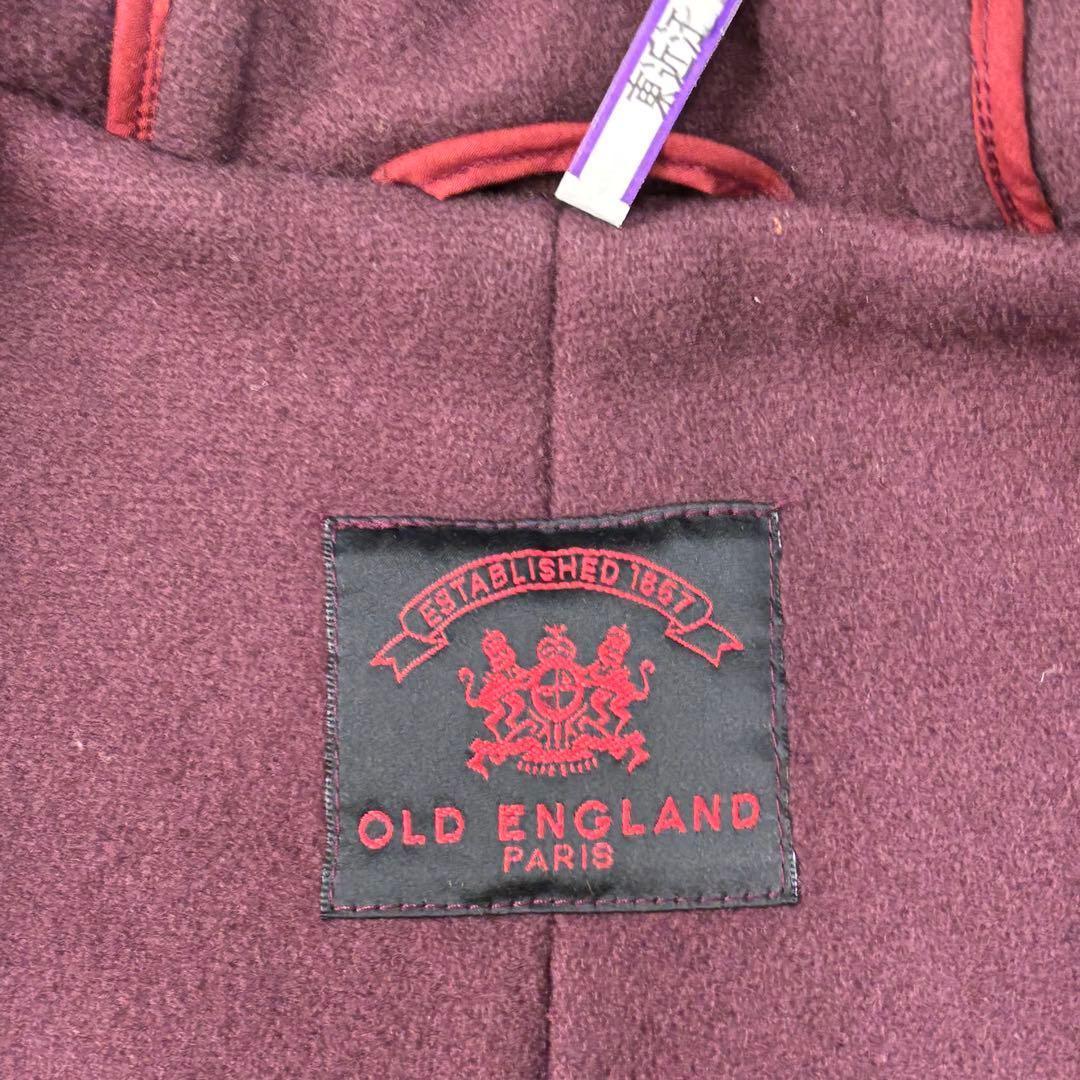 希少品✨オールドイングランド✨ ウールヘリンボーンダッフルコート✨赤茶色✨トグル