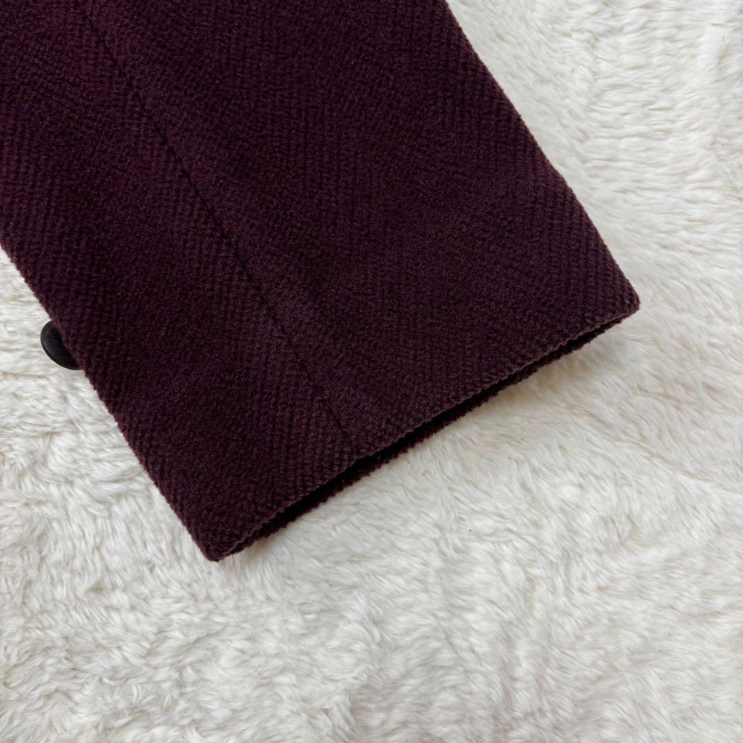 希少品✨オールドイングランド✨ ウールヘリンボーンダッフルコート✨赤茶色✨トグル