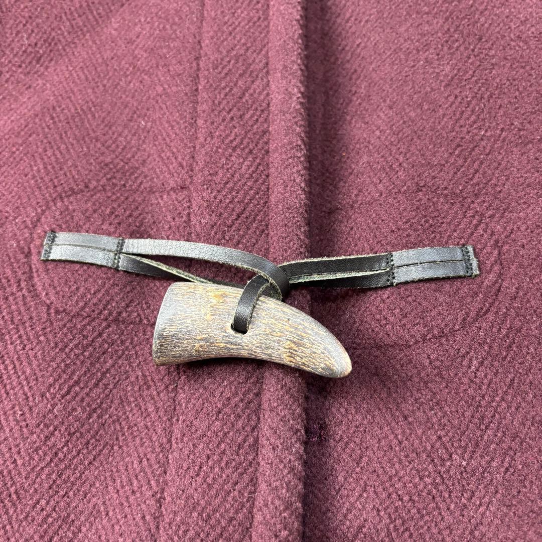 希少品✨オールドイングランド✨ ウールヘリンボーンダッフルコート✨赤茶色✨トグル