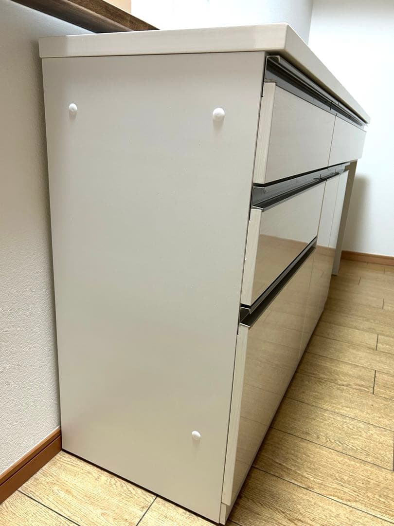 幅180【美品ニトリ】リガーレ組み合わせキッチンボード/チェスト/食器棚