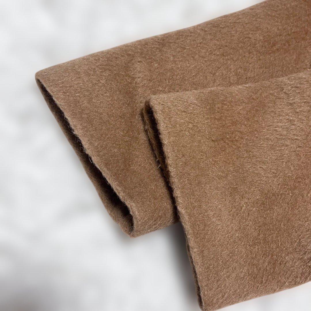 HERNO モヘヤ ウール シャギー ロングステンカラーコート イタリア製