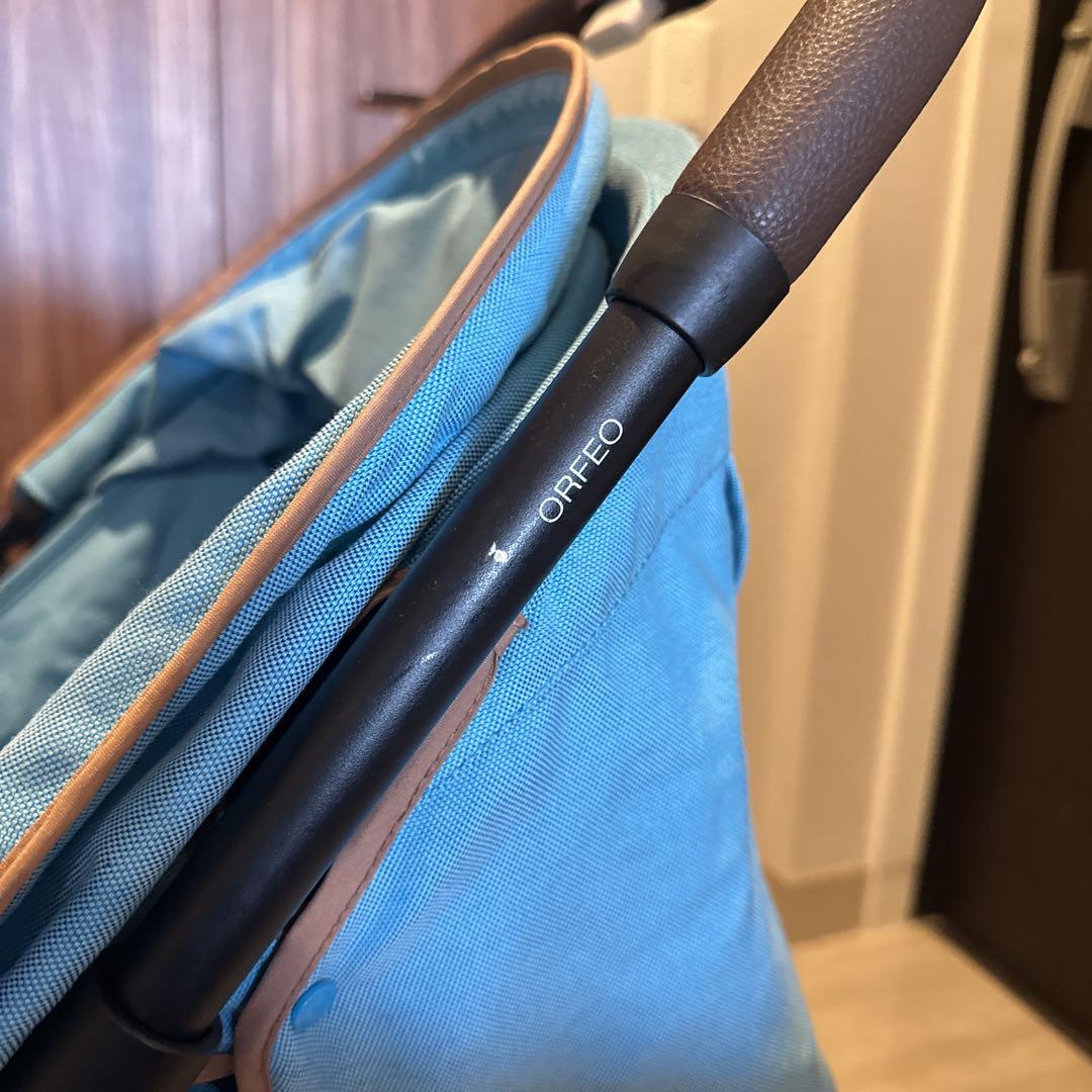 サイベックス　ベビーカー　オルフェオ　ビーチブルー　レインカバー付き