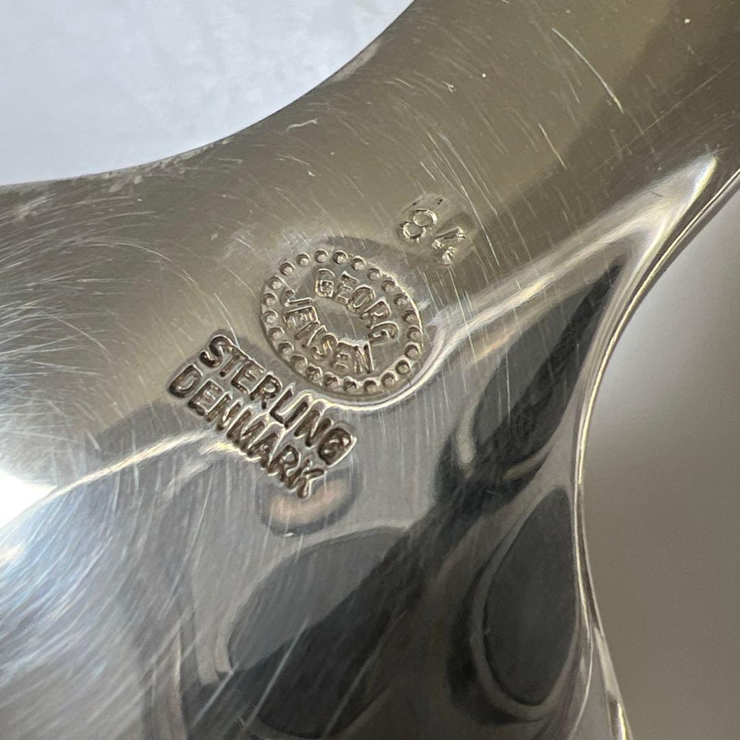 ジョージジェンセン激レアサービングスプーン、フォークセット　164g 共袋付