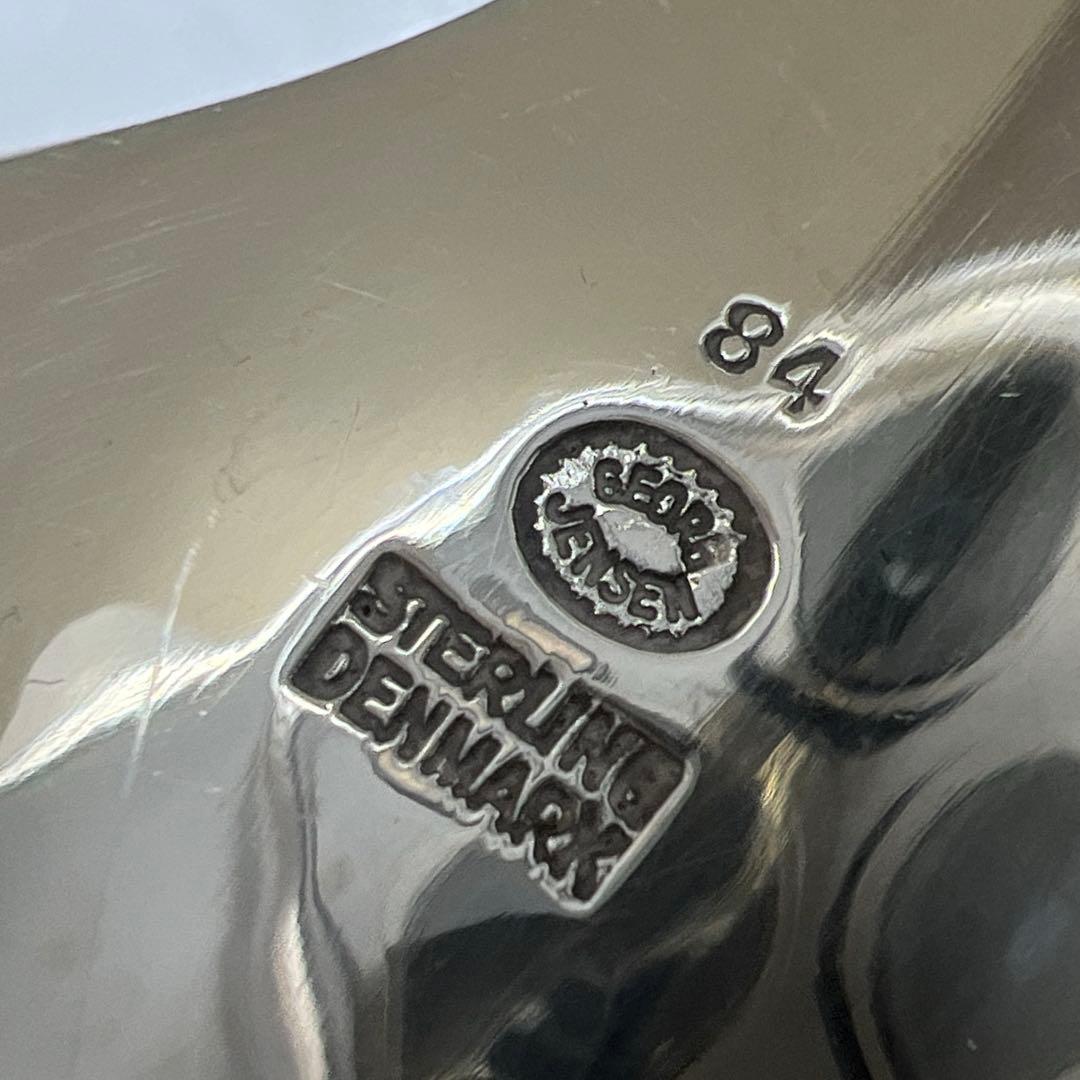 ジョージジェンセン激レアサービングスプーン、フォークセット　164g 共袋付