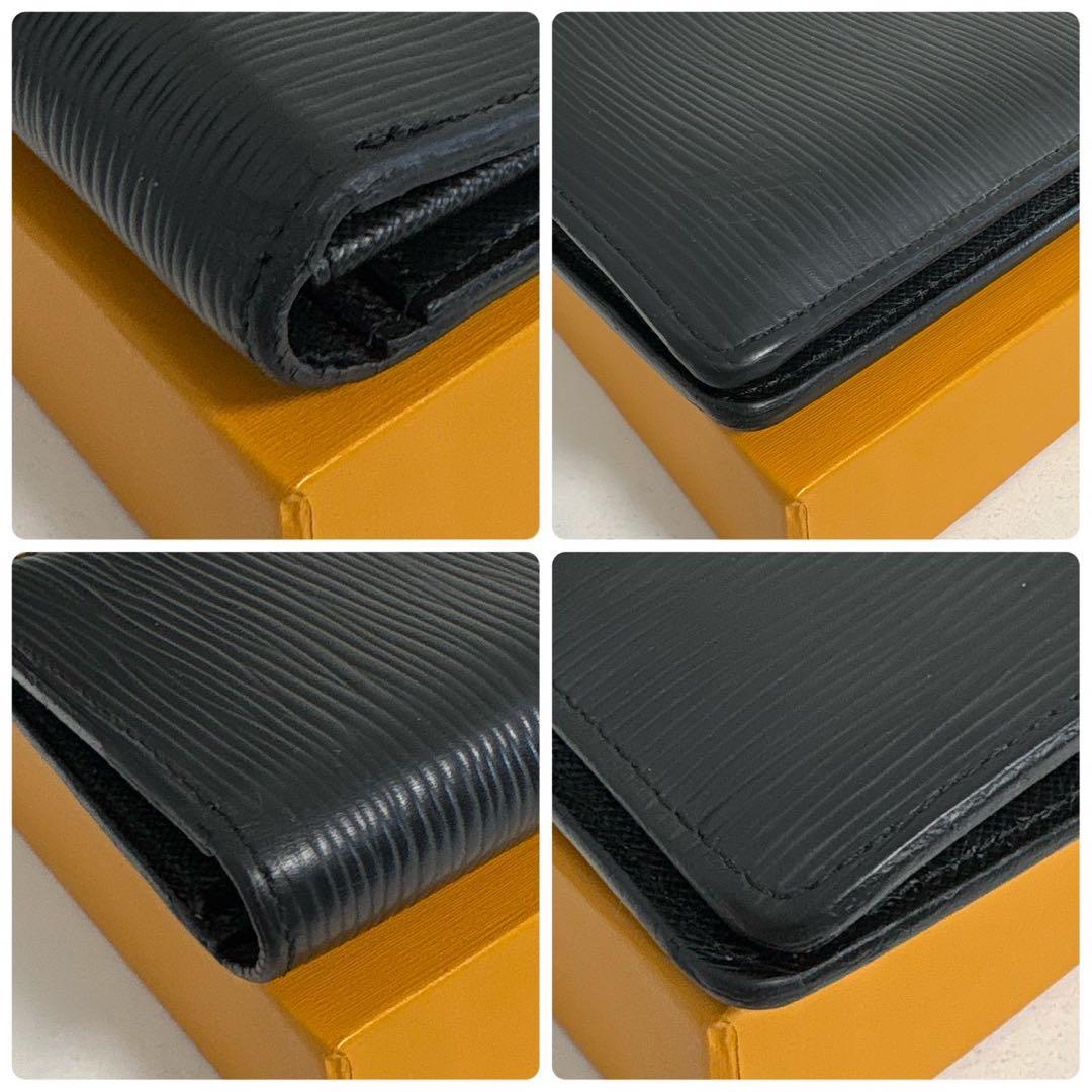 極美品✨ ルイヴィトン エピ ポルトフォイユ ブラザ 長財布 折り財布 ブラック