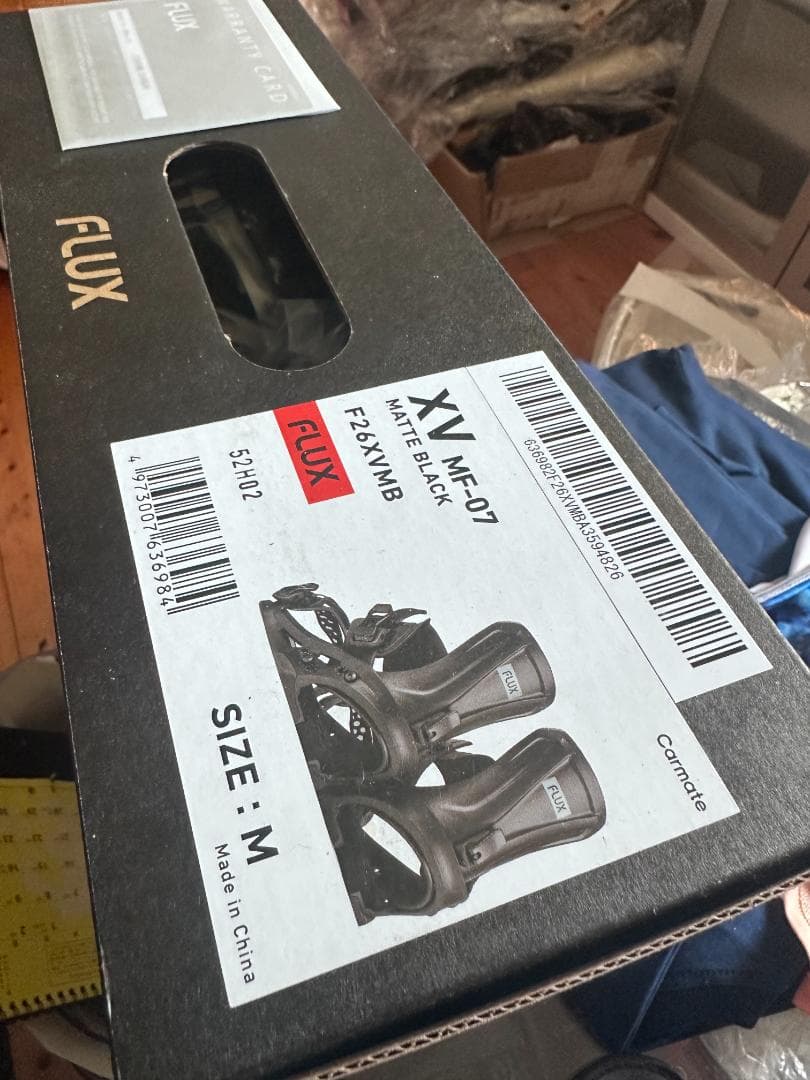 FLUX スノーボードビンディング XV MF-07 ブラック　Mサイズ