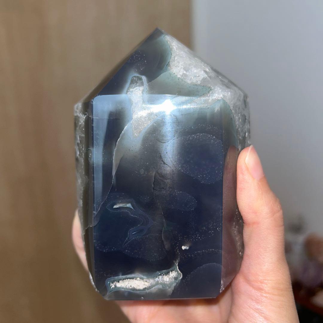 アメジスト タワー bigサイズ 870g 結晶ザクザク 天然石