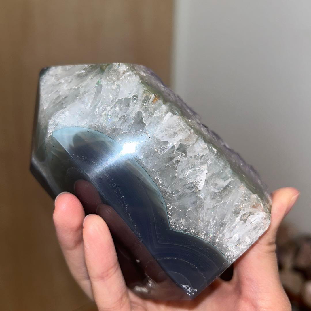 アメジスト タワー bigサイズ 870g 結晶ザクザク 天然石