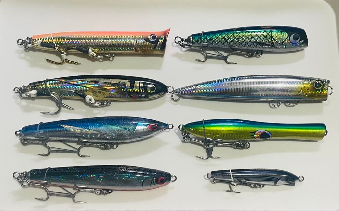 青物ルアー16本セット(ダイビングペンシル、ポッパー、ウッドルアー)