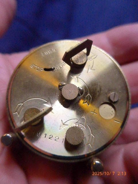 咲村宇音　　LOOPING 15石トラベルクロック　スイス製　完動品