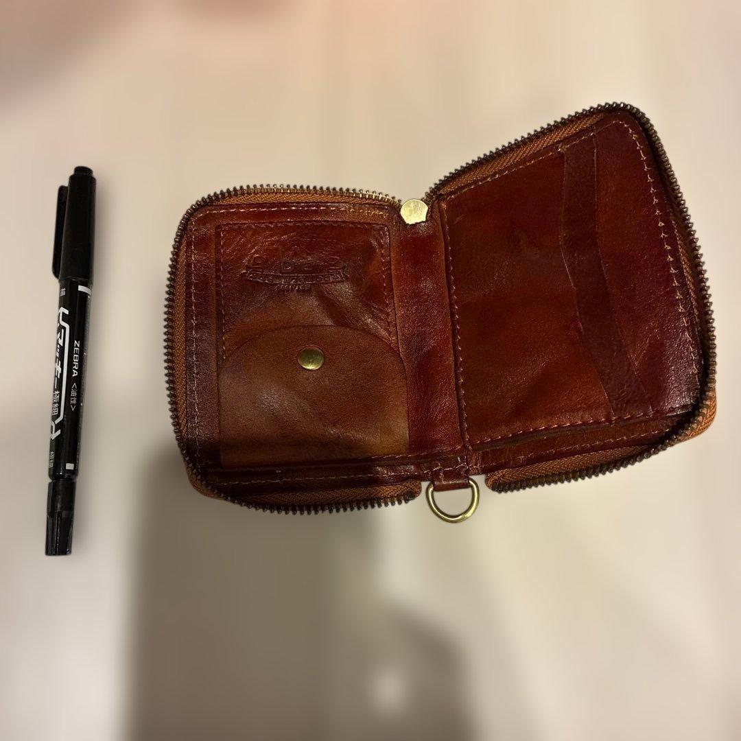 RRL レザー ジッパー財布 ブラウン