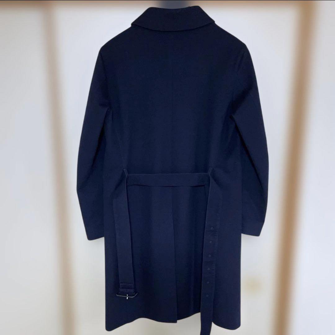 【Max】マッキントッシュ ステンカラーコート Lロロピアーナ ネイビー