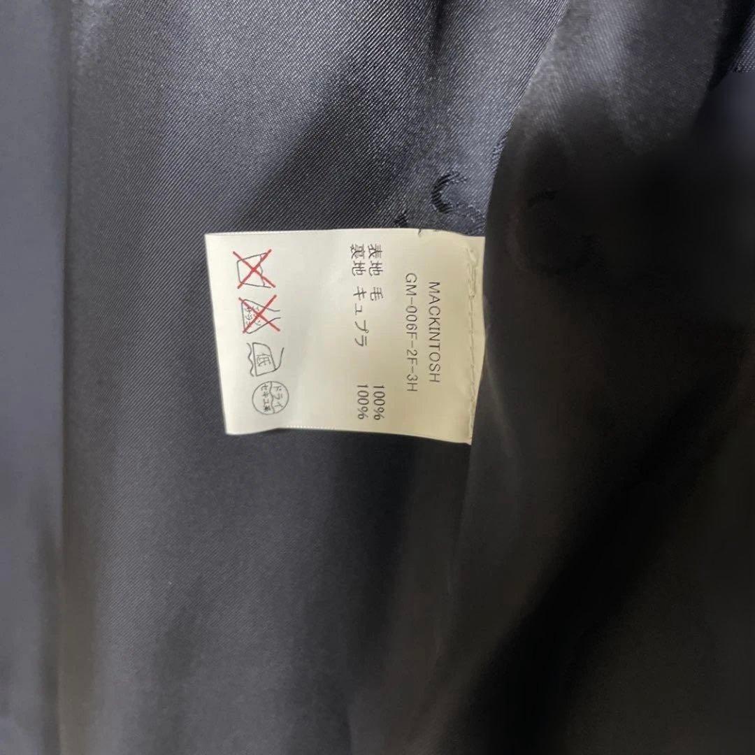 【Max】マッキントッシュ ステンカラーコート Lロロピアーナ ネイビー