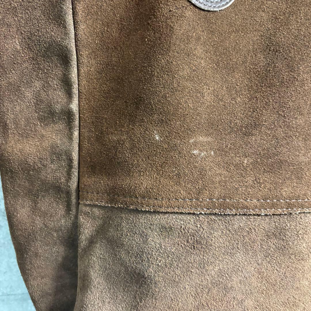 VANSON Leather Suede Tote Bag 茶　トートバッグ