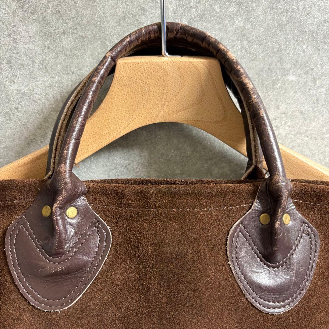 VANSON Leather Suede Tote Bag 茶　トートバッグ