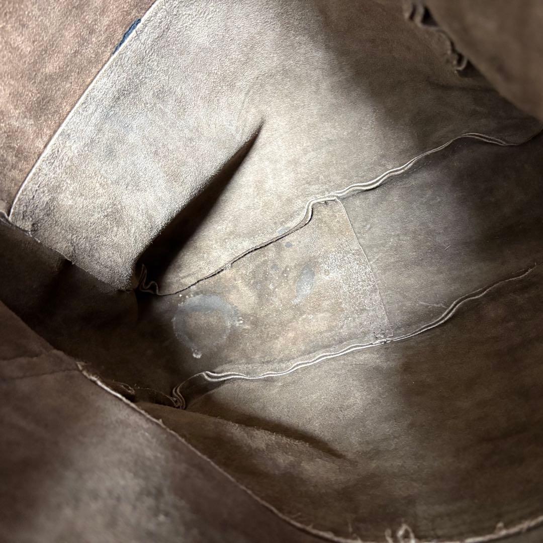 VANSON Leather Suede Tote Bag 茶　トートバッグ