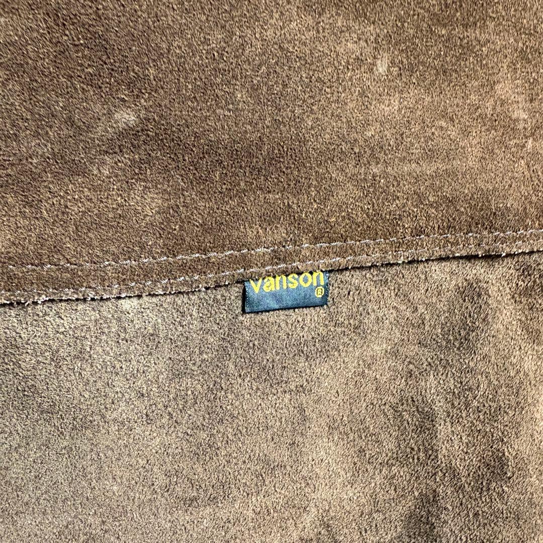 VANSON Leather Suede Tote Bag 茶　トートバッグ