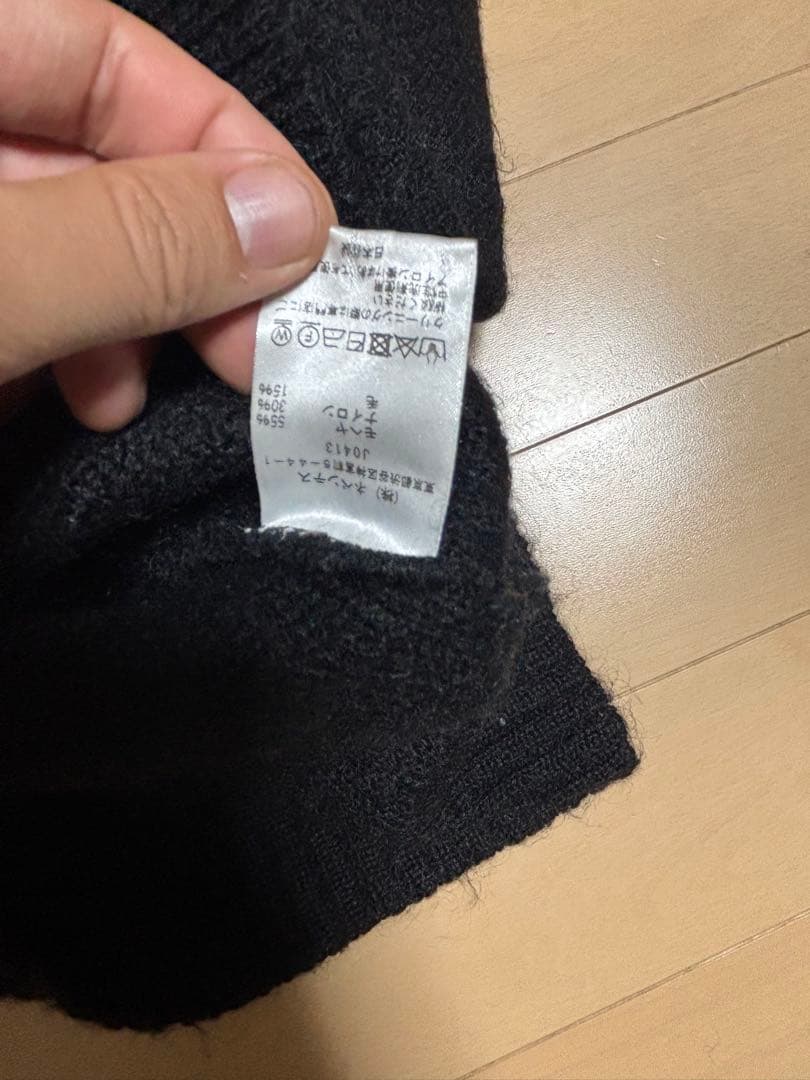 d*t様 needles foremost 別注　モヘアカーディガン　ブラック