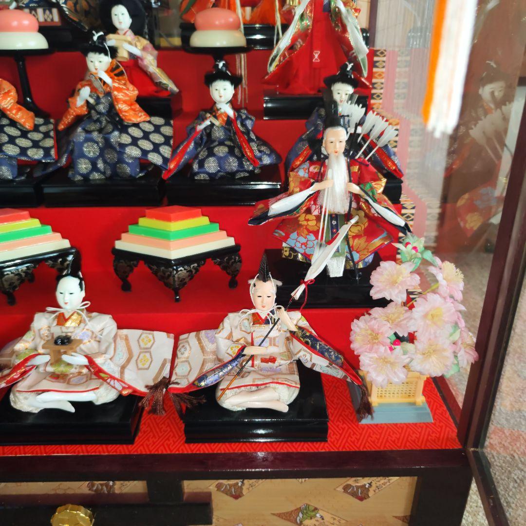 雛人形　ガラスケース付き