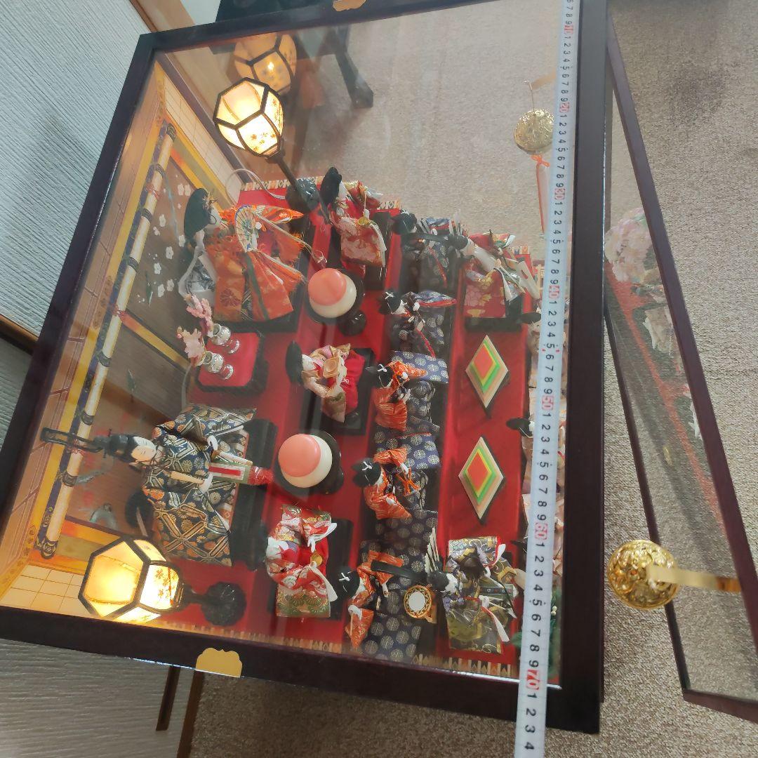 雛人形　ガラスケース付き